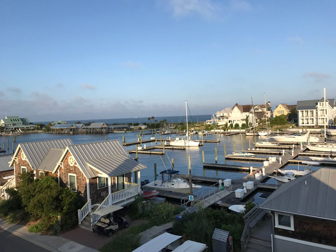 The harbor at Bald Head Island, NC