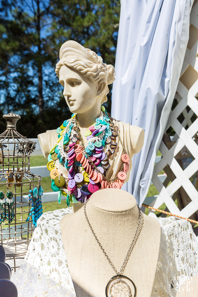 Handmade jewelry ideas from the flea market and craft fairs