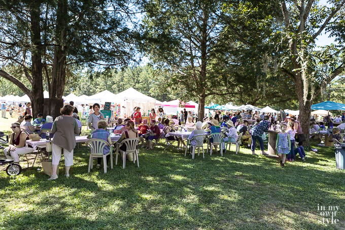 The grounds at the French Country Flea Market