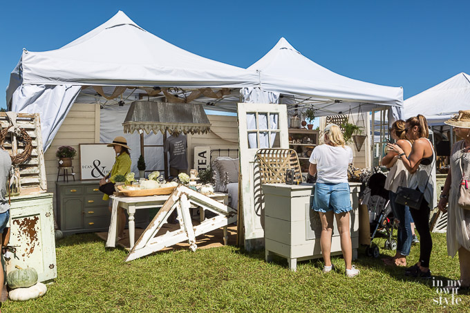 Rose and Grace Market tent at the French Country Flea Market
