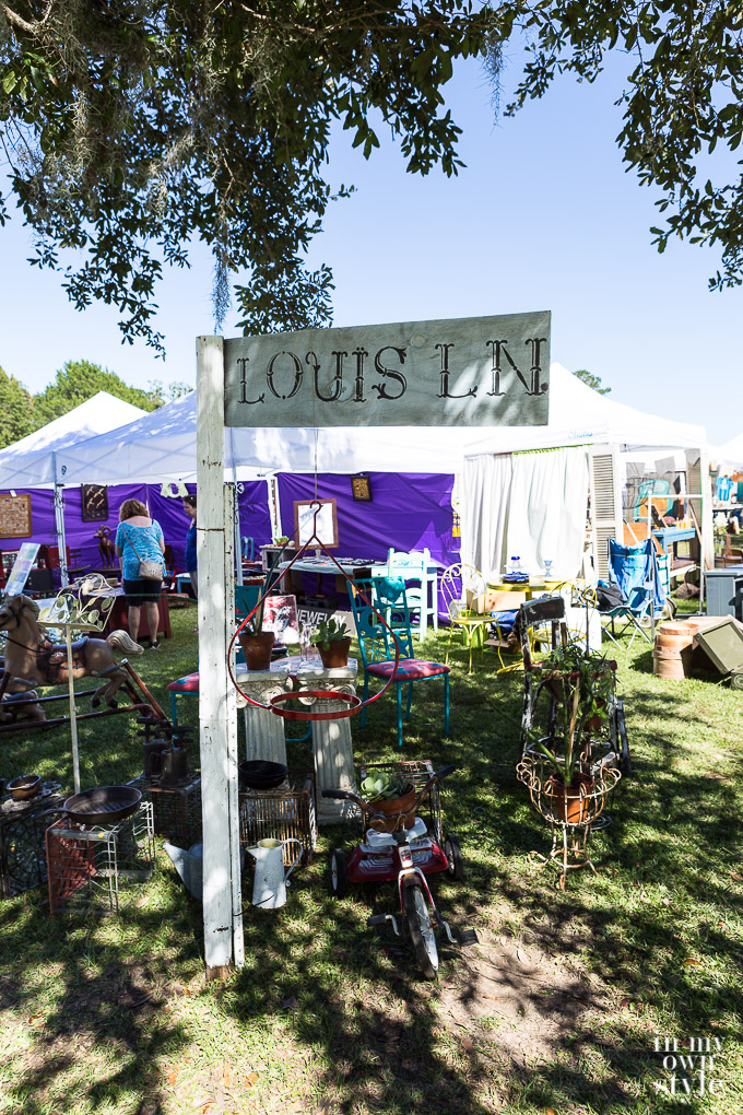 Annie Sloan paint colors to name streets at the flea market