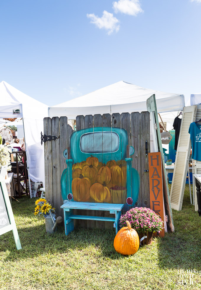 Autumn Photo booth at the French Country Flea Market