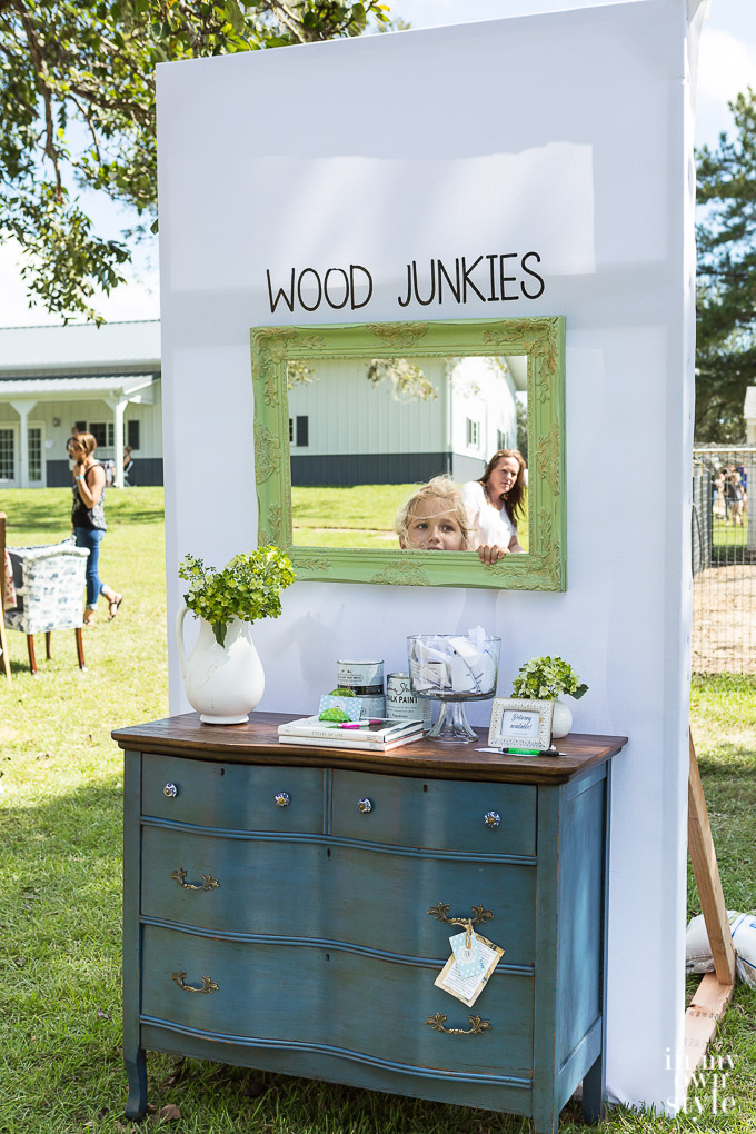 Creative vendor displays at the French Country Flea Market