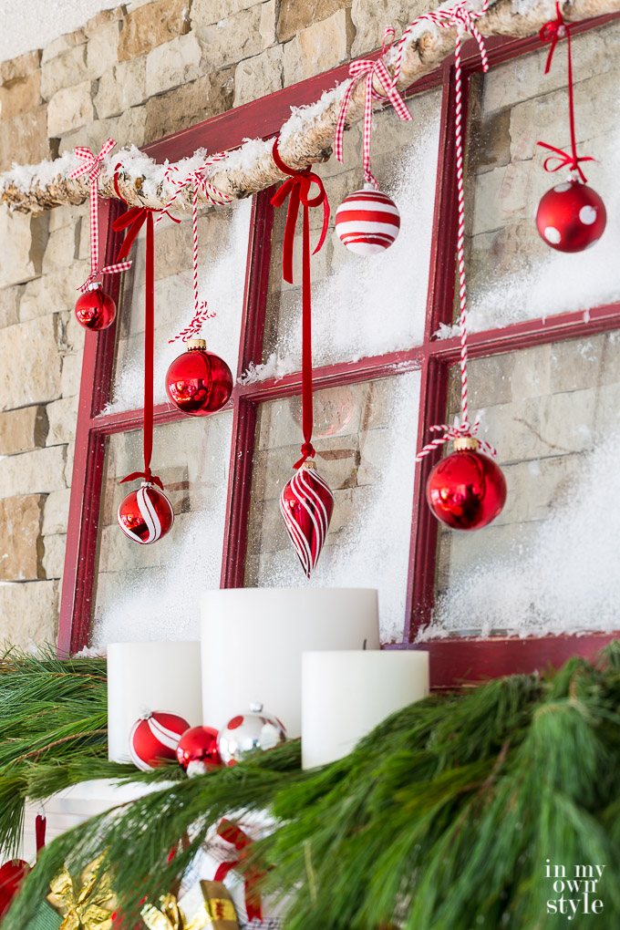 Christmas decorating ideas for a fireplace mantel