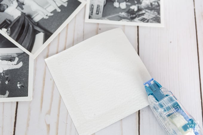 What's the best way to attach photos to a cube?