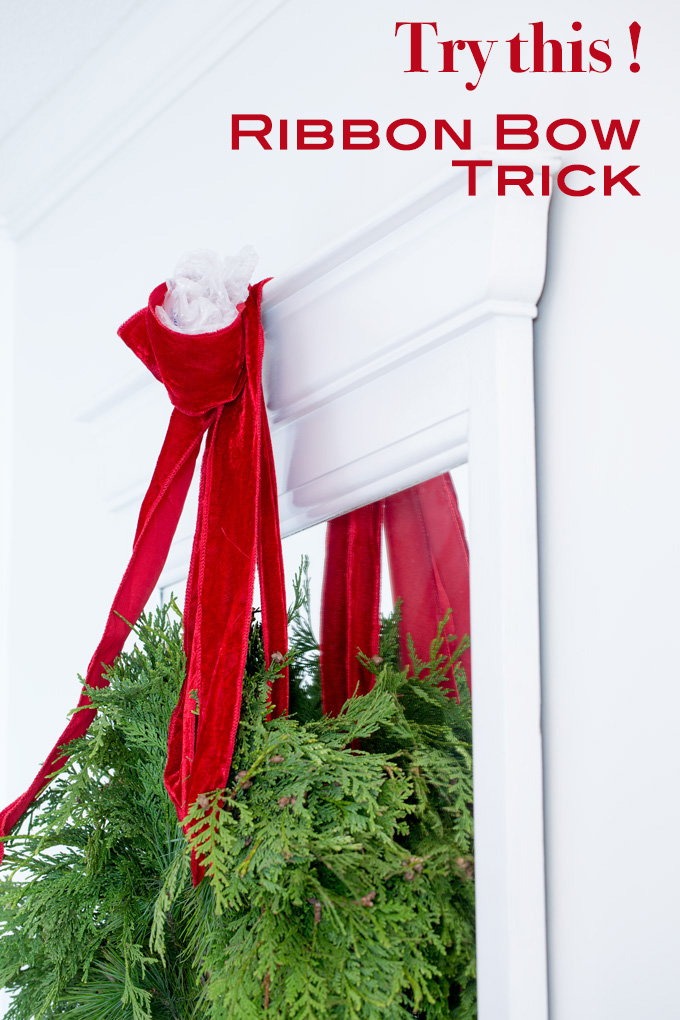 How to give a limp ribbon bow fullness. 