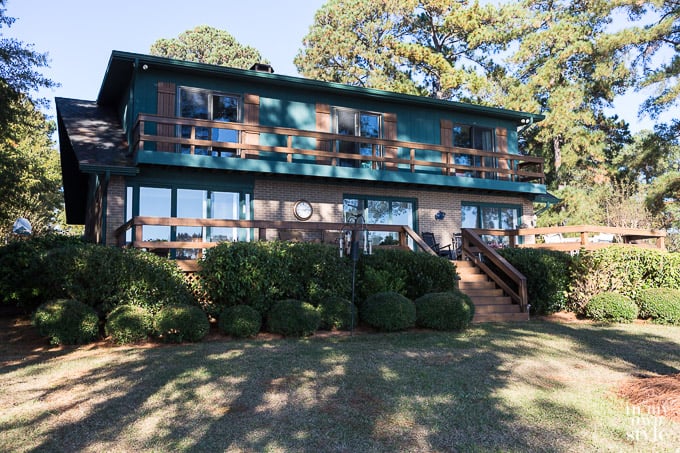 Exterior House mini makeover before and after