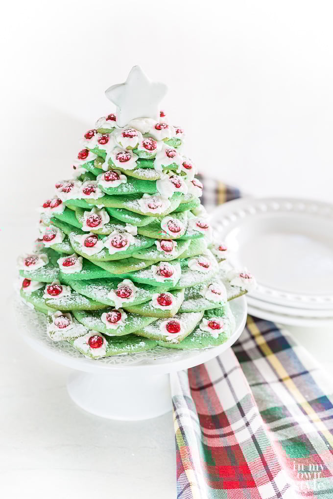 Christmas Cookie tree made using Wilton cookie cutters