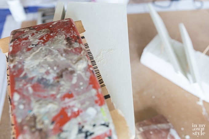 How to sand furniture to create a distressed look.