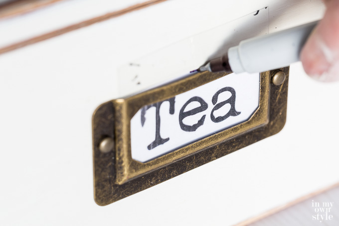 How to protect paper labels that you use for organizing around your home