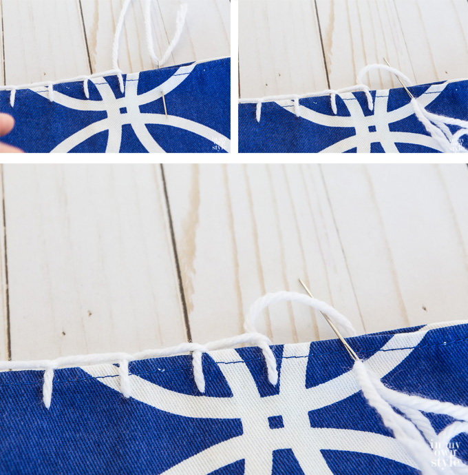 How-to-sew-two-napkins-to-make-pillow