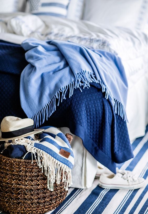 blue and white bedroom inspiration ideas