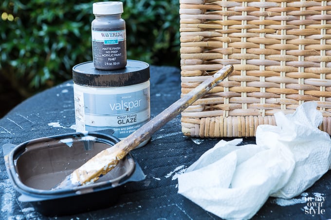 Can a wicker basket be painted? Use these paint supplies to change the color of a wicker basket
