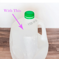 Painting tool that you can make. Make a paint bucket out of a plastic milk jug. It is free and easy to make. Win/Win all around since you will be recycling and making the job of painting a wall or anything much easier.