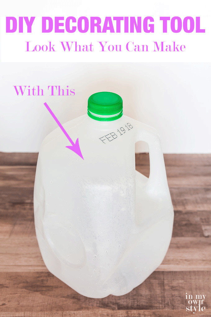 Painting tool that you can make. Make a paint bucket out of a plastic milk jug. It is free and easy to make. Win/Win all around since you will be recycling and making the job of painting a wall or anything much easier.
