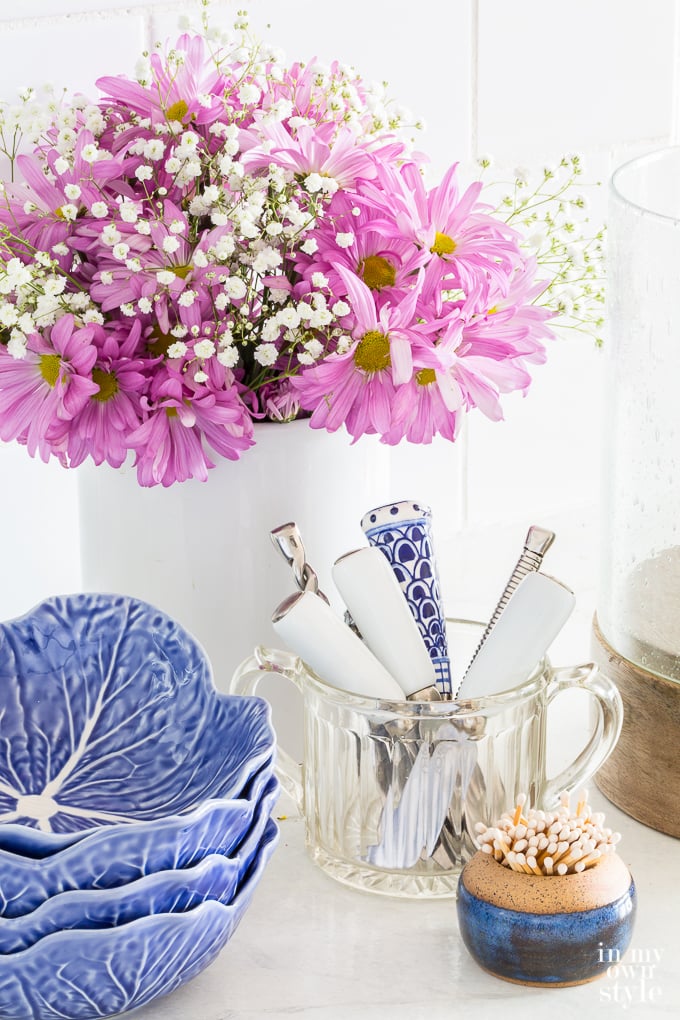 Spring home decor ideas in the  Kitchen.