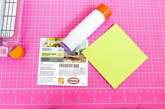 clever ways to use paint chip swatches in a colorful way