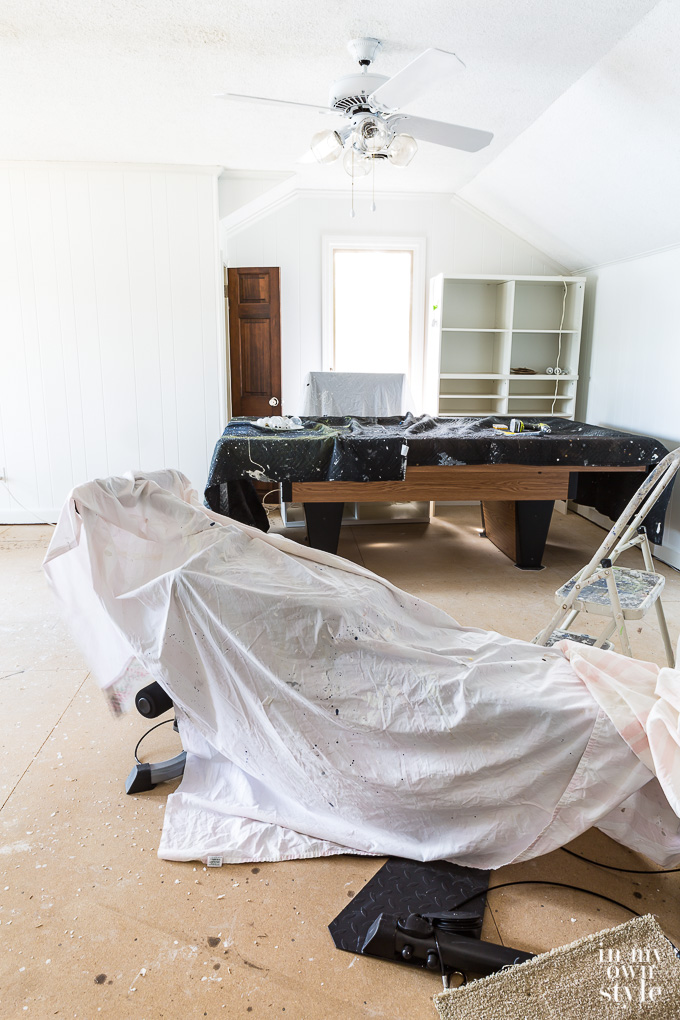 Game Room makeover in progress