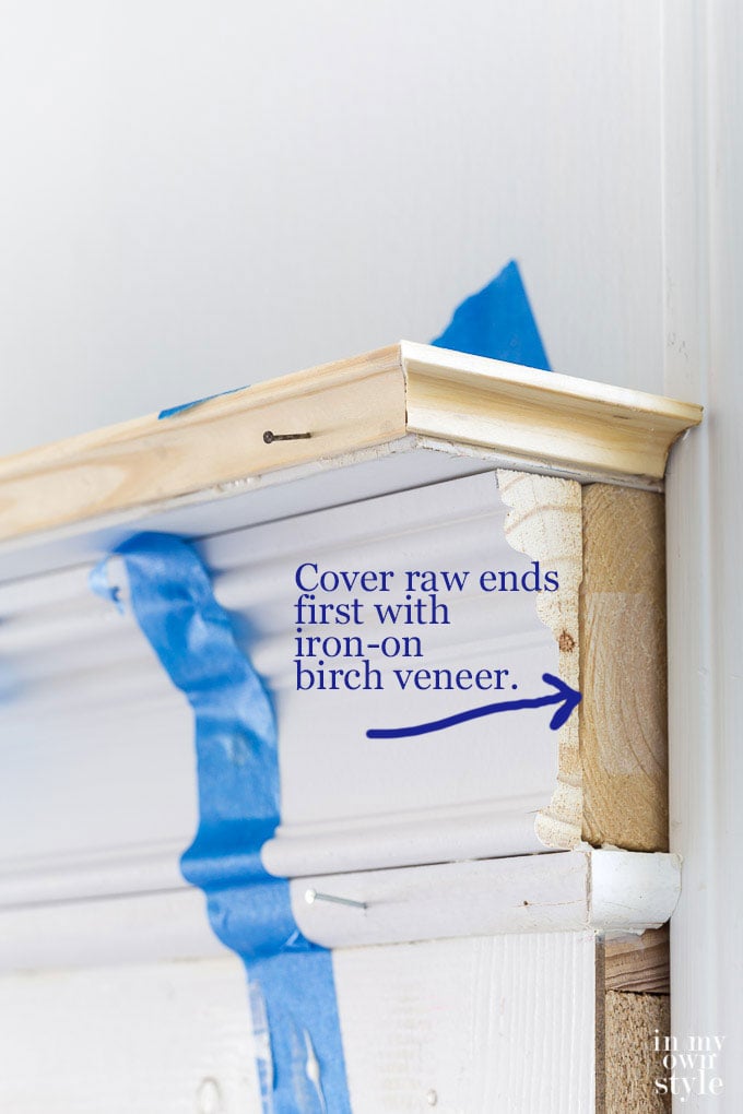What to use to cover unfinished particle board edges