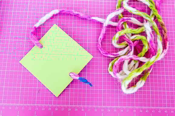 how to make a paint chip curtain tutorial