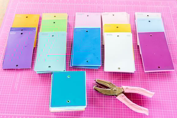 Creative ideas for leftover paint chips?