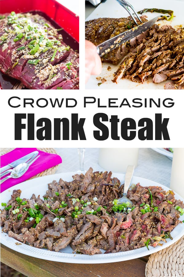 Flank steak recipe. Fast Fired Flank Steak is perfect to make ahead of time to serve for family and friends. #flanksteak #beef #beefrecipes #grill #grillingrecipes #food
