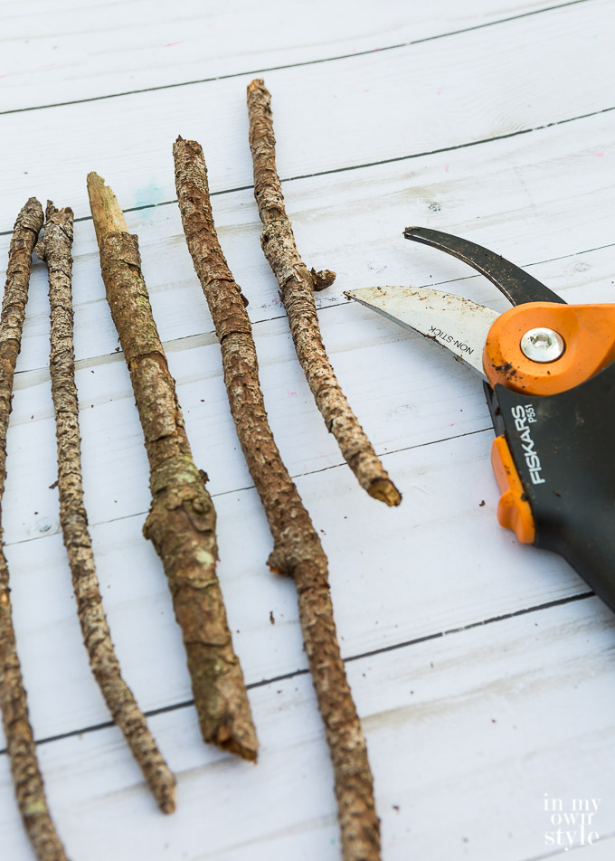 how to make a rustic twig vase tutorial