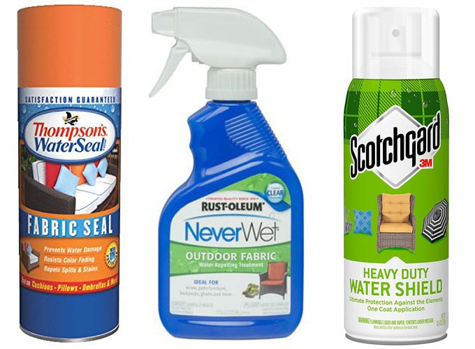 3 Fabric spray brands to waterproof outdoor fabric