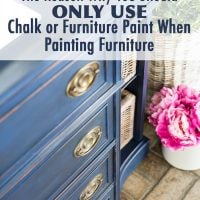 Blue chalk painted sideboard