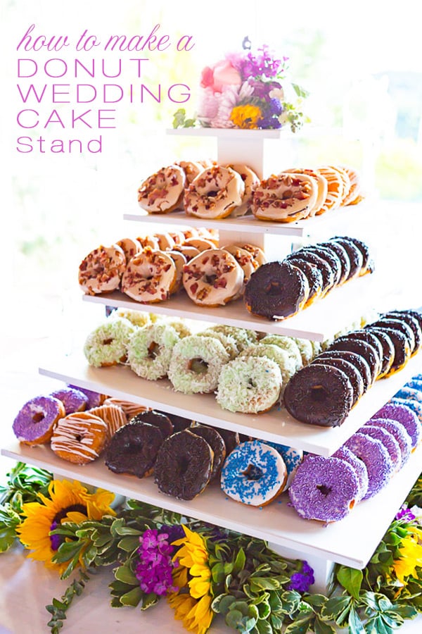 Wedding donut tower instead of traditional wedding cake
