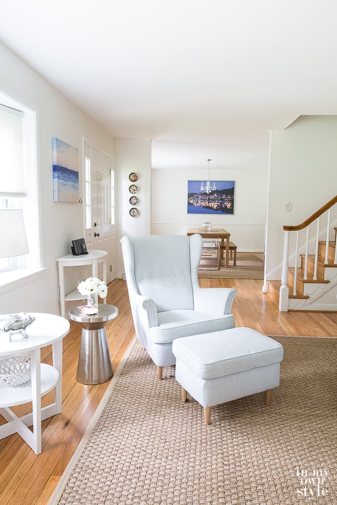 white and bright rooms in a house