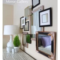 Photo of layered mirror gallery wall