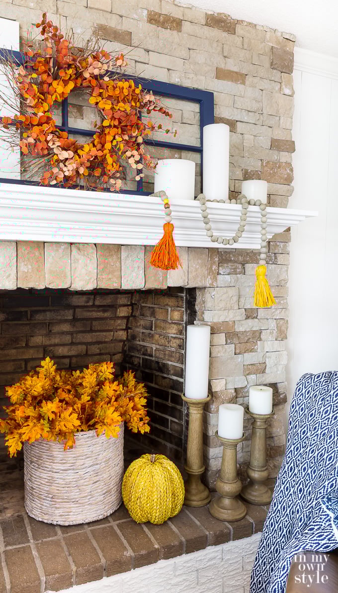 How to make and a style wood bead garland for home