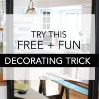 Decorating trick using a mirror
