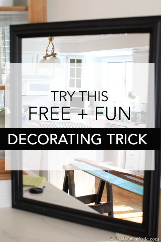 Home Decorating trick using a mirror.