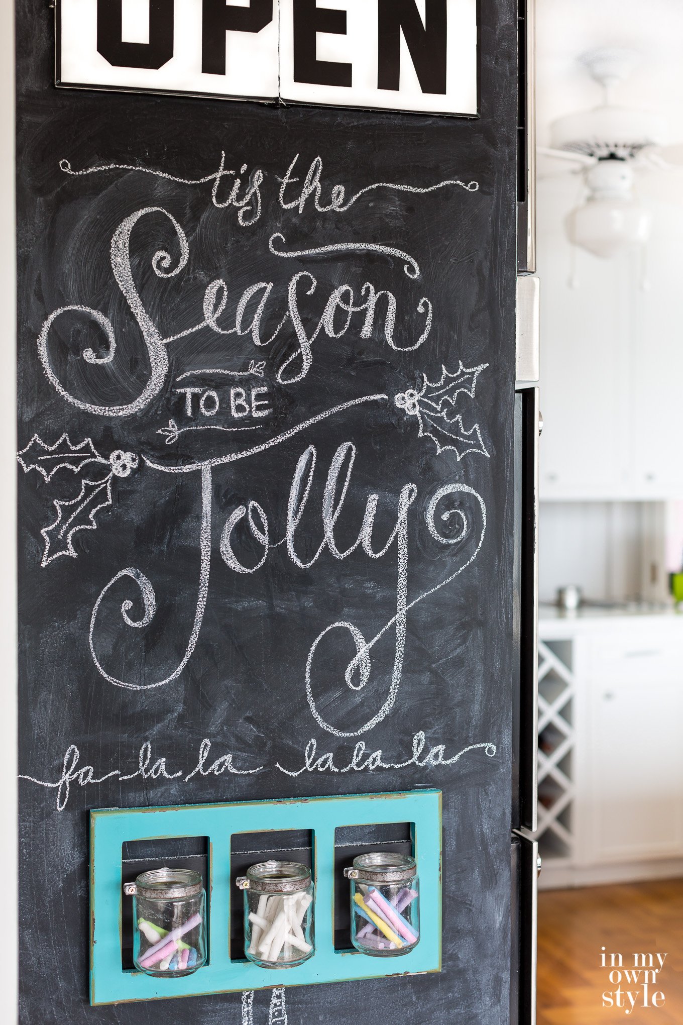 How to paint a wall to make it a floor to ceiling chalkboard wall. 