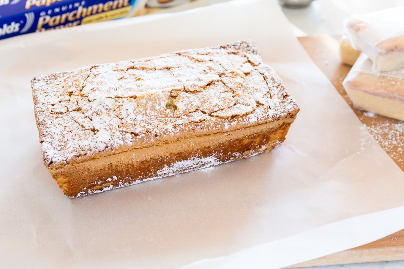 Out of the oven Old Fashioned Lemon Pound Cake