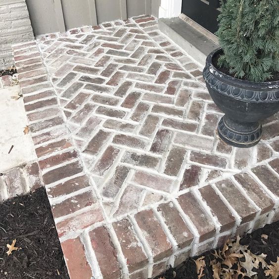  brick floor layout design ideas