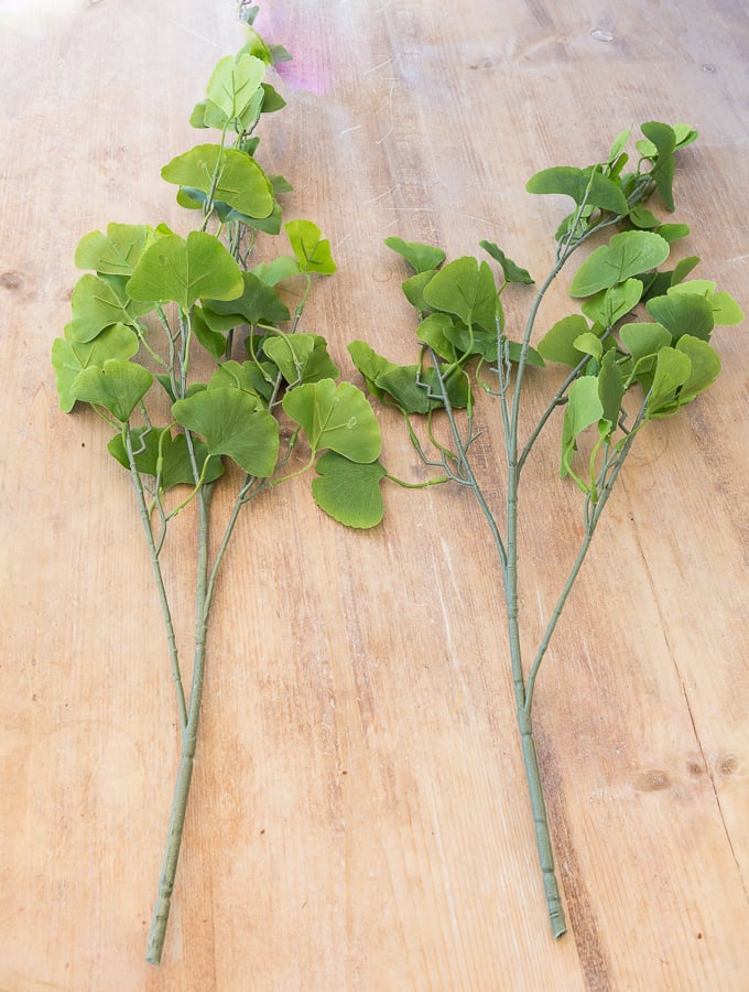 two branches to use for tall vase arrangements