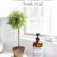 How to make faux greenery look real.