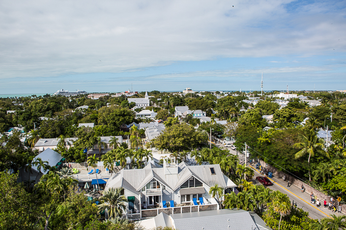 View of Key West from the top of Lighthouse