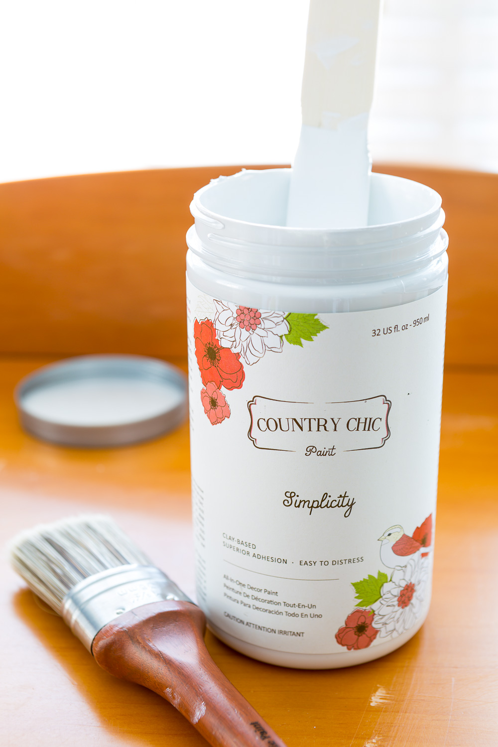 jar of Country Chic paint in the color Simplicity