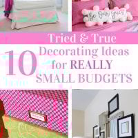 Photo showing ideas that decorators on a small budget can do.