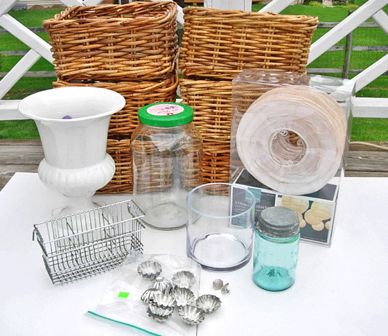 Yard sale items to use to decorate a home on a really small budget