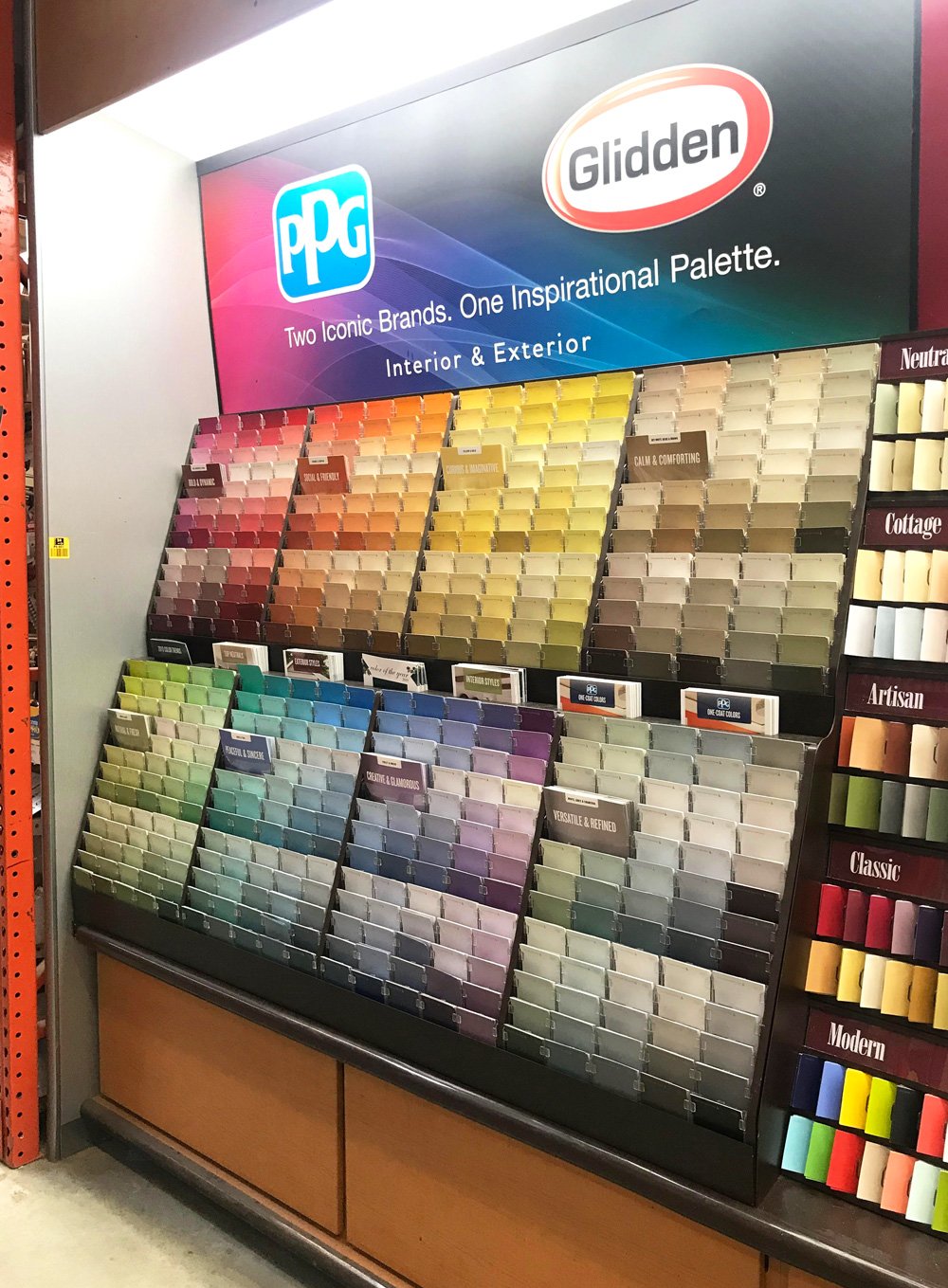 Home Depot exterior house paint colors from Glidden PPG