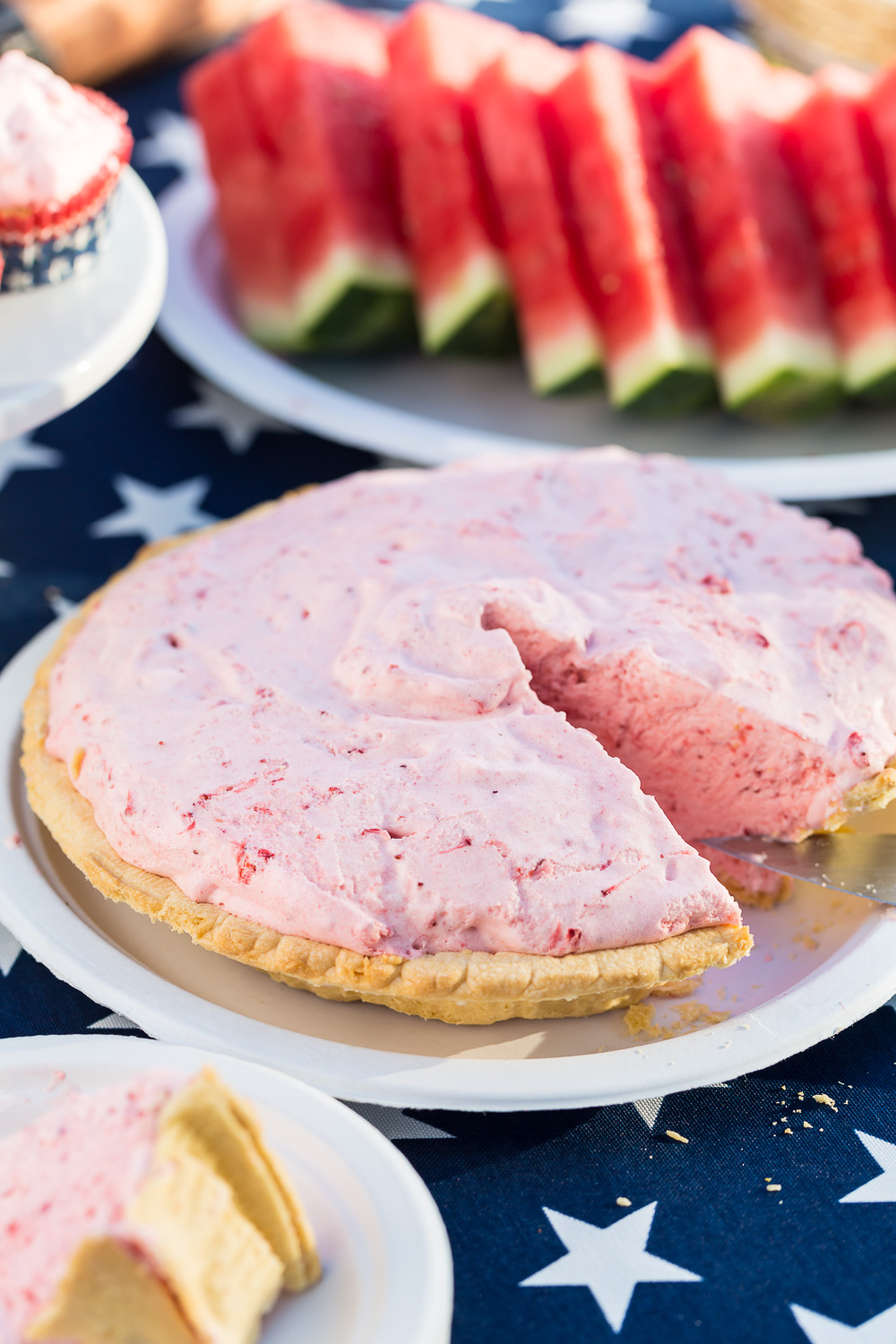 Mile High Strawberry Pie