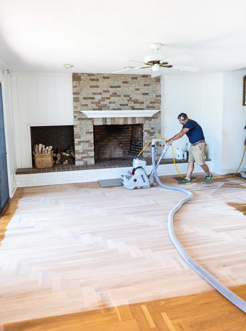 Bona professional hardwood floor refinishing.