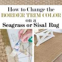 How to paint a seagrass rug tutorial