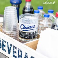 Creative ideas for setting up an outdoor party in a short amount of time and little effort.