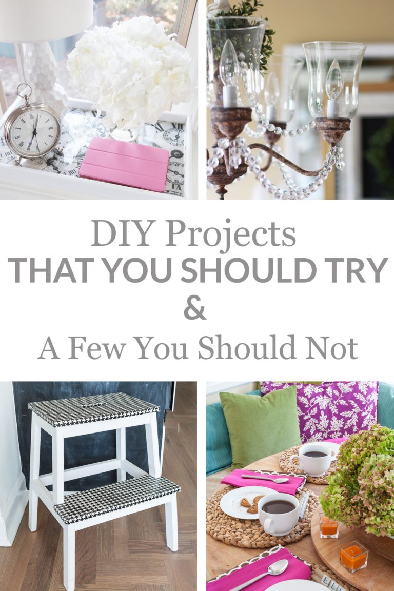 Image with photos showing DIY decorating projects that you should try.